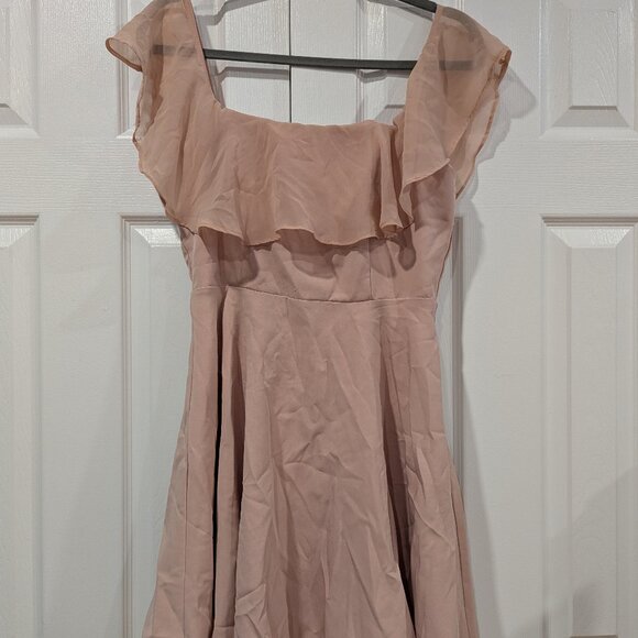 Lulu's Pink mini flirty dress size large - Picture 1 of 2